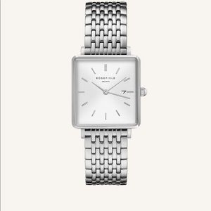 Rosefield Watch The Boxy White Silver SOLD OUT